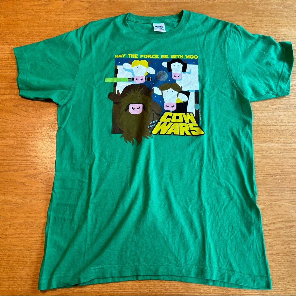 Green Cow Wars T-Shirt